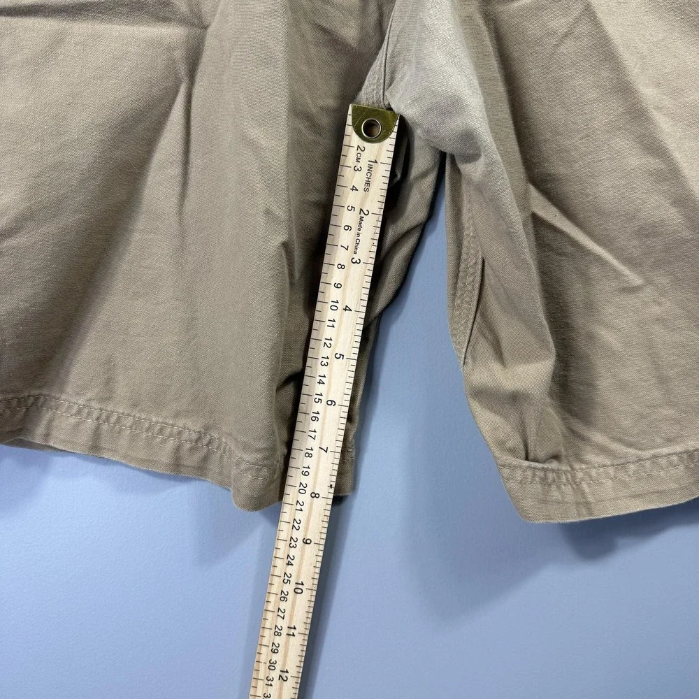 Carhartt Cargo Shorts Mens 38 Beige Canvas Carpenter Workwear Original Fit